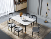 卡罗亚 轻奢风格 1.4米 大理石餐桌