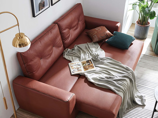   现代简约沙发床 科技布+实木框架+高密度海绵 客厅布艺储物功能   三人位沙发（抱枕花色随机发货）（整体沙发，下单前需确认电梯尺寸）