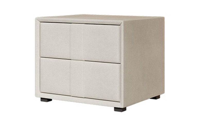 Milantti 米兰蒂 现代简约 扪布 米白色 床头柜