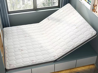  防螨除菌 S型全黄麻护脊垫 6cm薄垫 进口针织面料 睡感偏硬 1.2*2.0米折叠床垫