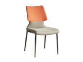 iLoven 意乐威 极简风格 优质绒布+高密度海绵+五金脚 餐椅
