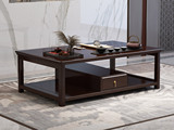 华韵 新中式 橡胶木 1.3米 茶几