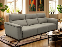 天禧派 顾家家居旗下轻时尚品牌 极简风格 全新升级防水防污猫抓皮 双段高靠背 高密度高回弹海绵 进口俄罗斯落叶松实木框架 直排沙发 四人位沙发