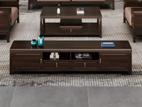 檀雅居 新中式 传家之选 进口乌金木 1.8米 乌金色 电视柜