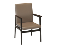 一方茶居 新中式 主人椅 开放黑 白蜡木实木框架 优质西皮靠背座包 茶椅