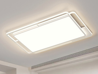 【包邮】 现代简约 铁+亚克力 客厅卧室系列 全屋套餐XY0266白-两室一厅-离线语音+遥控 白色 两室一厅(含光源 LED贴片)（内蒙古，新疆，西藏，青海，甘肃、宁夏等地区不包邮 运费请咨询客服）