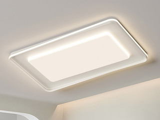 【包邮】 现代简约 铁+亚克力 客厅卧室系列 全屋套餐XY0229白-两室一厅-三色变光 白色 两室一厅(含光源 LED贴片)（内蒙古，新疆，西藏，青海，甘肃、宁夏等地区不包邮 运费请咨询客服）