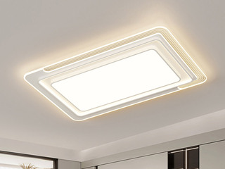 【包邮】 现代简约 铁+亚克力 客厅卧室系列 全屋套餐XY0221白-两室两厅-离线语音+遥控 白色 两室两厅(含光源 LED贴片)（内蒙古，新疆，西藏，青海，甘肃、宁夏等地区不包邮 运费请咨询客服）