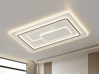 【包邮】 现代简约 铁+亚克力 客厅卧室系列 全屋套餐XY0223黑-两室两厅-三色变光 黑色 两室两厅(含光源 LED贴片)（内蒙古，新疆，西藏，青海，甘肃、宁夏等地区不包邮 运费请咨询客服）