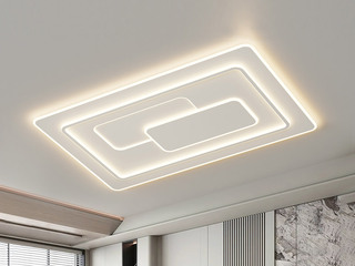 【包邮】 现代简约 铁+亚克力 客厅卧室系列 全屋套餐XY0223白-两室一厅-三色变光 白色 两室一厅(含光源 LED贴片)（内蒙古，新疆，西藏，青海，甘肃、宁夏等地区不包邮 运费请咨询客服）