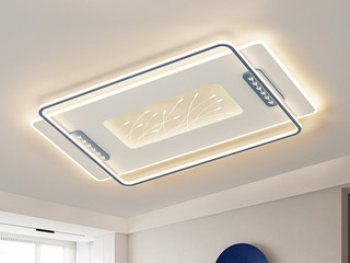 【包邮】 现代简约 铁+亚克力 客厅卧室系列 全屋套餐XY0219蓝-两室两厅-离线语音+遥控 蓝色 两室两厅(含光源 LED贴片)（内蒙古，新疆，西藏，青海，甘肃、宁夏等地区不包邮 运费请咨询客服）