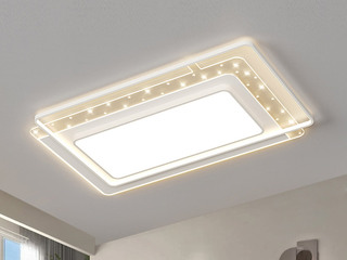 【包邮】 现代简约 铁+亚克力 客厅卧室系列 全屋套餐XY0190白-两室一厅-三色变光 白色 两室一厅(含光源 LED贴片)（内蒙古，新疆，西藏，青海，甘肃、宁夏等地区不包邮 运费请咨询客服）