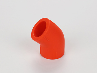 PP-R彩色水管 45°弯头 规格20 数量480个/箱 橙色