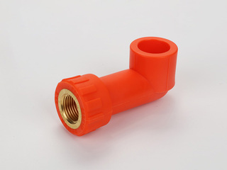 PP-R彩色水管 加长内螺纹弯头 规格20*1/2 数量144个/箱 橙色