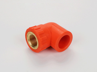 PP-R彩色水管 内螺纹弯头 规格25*1/2 数量192个/箱 橙色