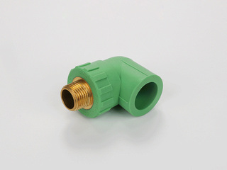 PP-R彩色水管 外螺纹弯头 规格25*3/4 数量144个/箱 绿色