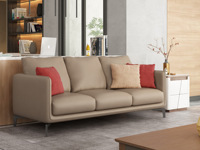 纳德威 现代简约风格 优质耐磨科技布面料 稳固实木框架 布艺沙发 三人沙发(整体沙发，下单前需确认电梯尺寸）