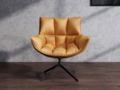 诺美帝斯 极简风格 AC29（转椅）超纤皮铁架喷砂 9孔纤维棉 超纤皮休闲椅