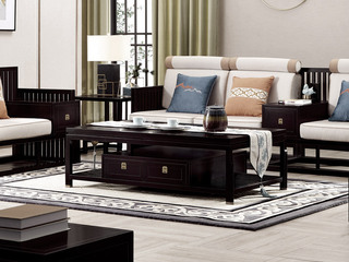 【现货】 新中式 东南亚进口红檀木 K912 茶几