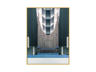  晶瓷+铝合金框 晶瓷画