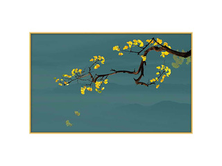  晶瓷+铝合金框 晶瓷画（摆场专用）