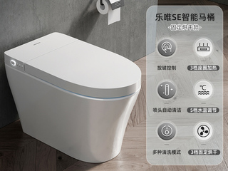 【包邮 送货到家】 智能马桶一体式智能坐便器 恒温出水 暖风烘干 无水压限制 白色坐便器