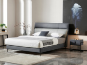 【现货】奢工 潮品系列 极简风格 头层黄牛皮  8616床 1.8*2.0米 真皮床