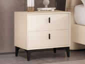 梵克美家 轻奢风格 香槟金 优质扪皮 时尚百搭 床头柜