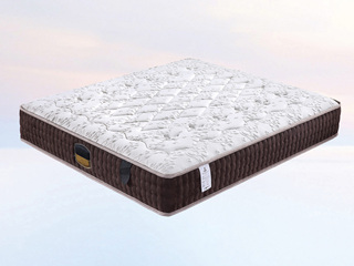  泡泡布面料 进口天然乳胶 精钢弹簧 透气吸湿 睡感中软 亚麻面料 1.8*2.0米床垫